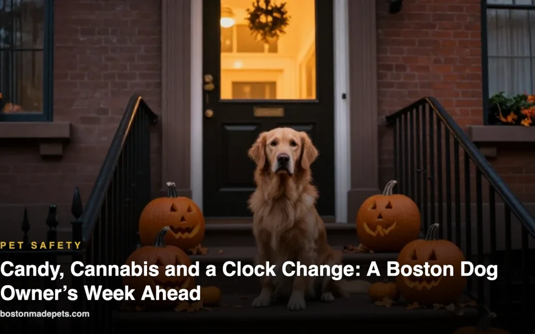 Candy, Cannabis and a Clock Change: A Boston Dog Owner’s Guide to the Week Ahead